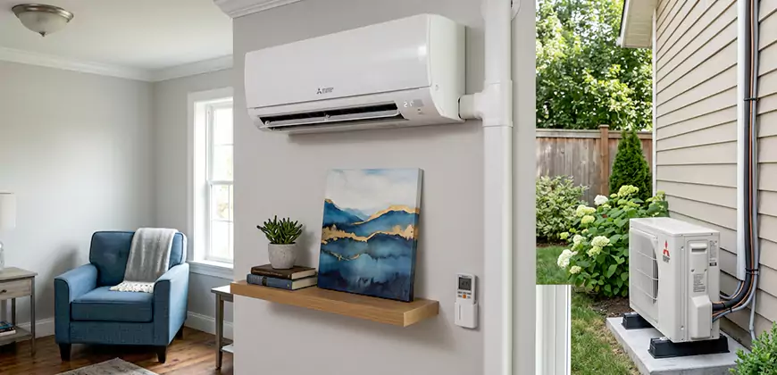 Wall Mounted Heat Pump Setup in Fort Myers